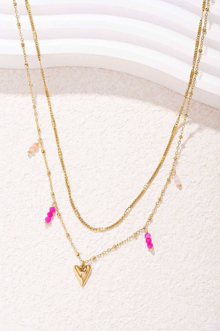 Ketting Double Love goud.