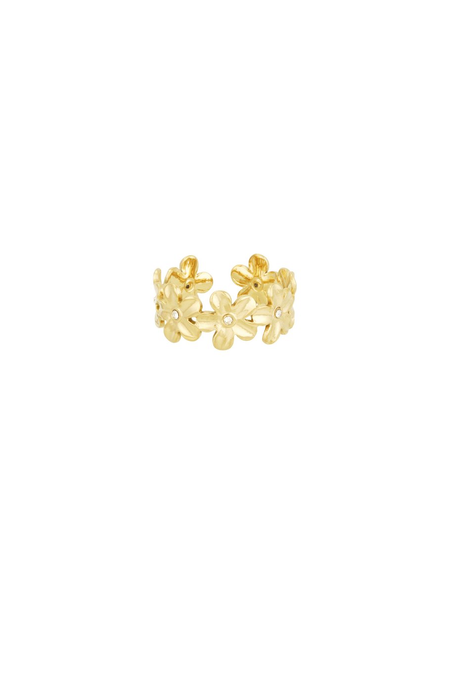 Ring Flower Gold