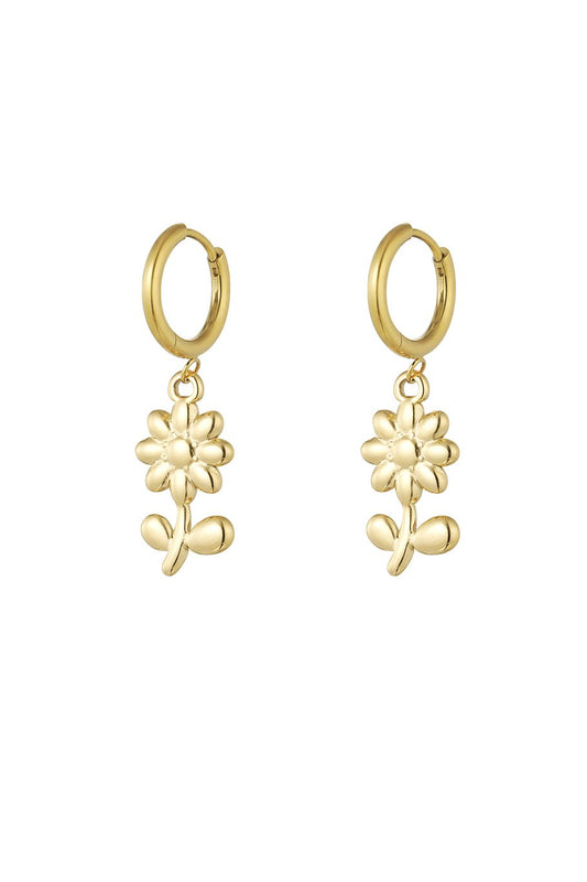 Elegante bloemen oorbellen