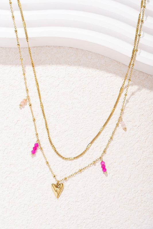 Ketting Double Love goud.