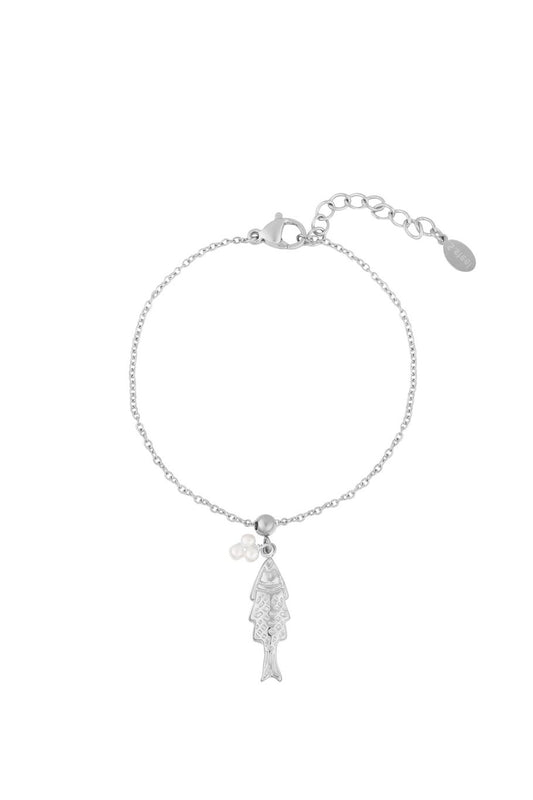 Fishy armband zilver
